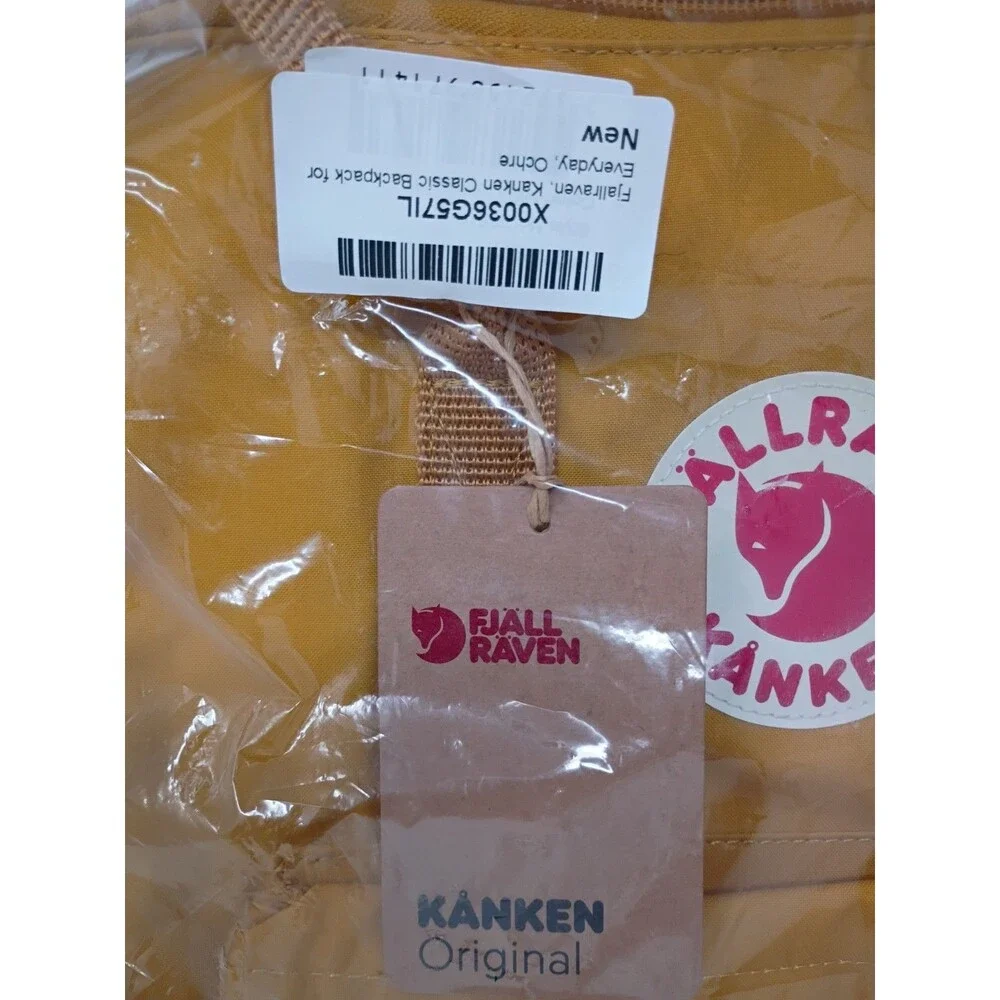 Fjallraven Kanken Everyday Outdoor Durable Comfy Backpack Ochre Yellow 23510 NWT